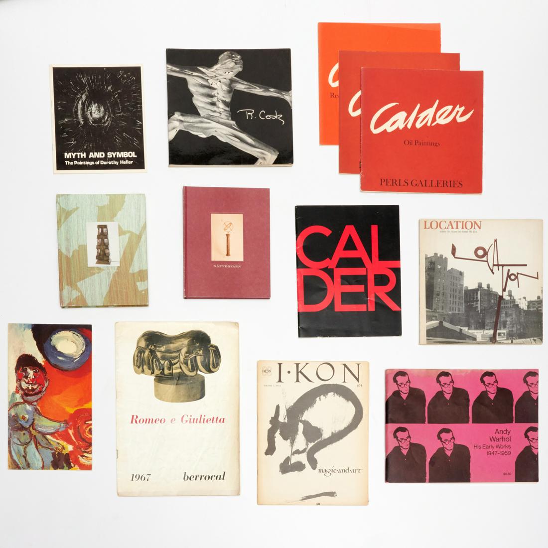 Large group artist catalogs and publications (1 of 6)