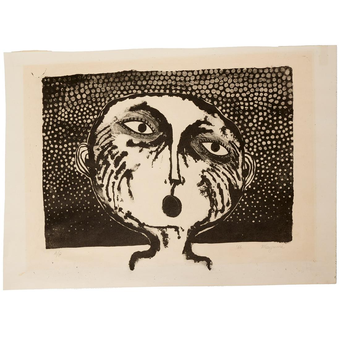 Mayumi Oda, artist's proof woodblock print (1 of 6)