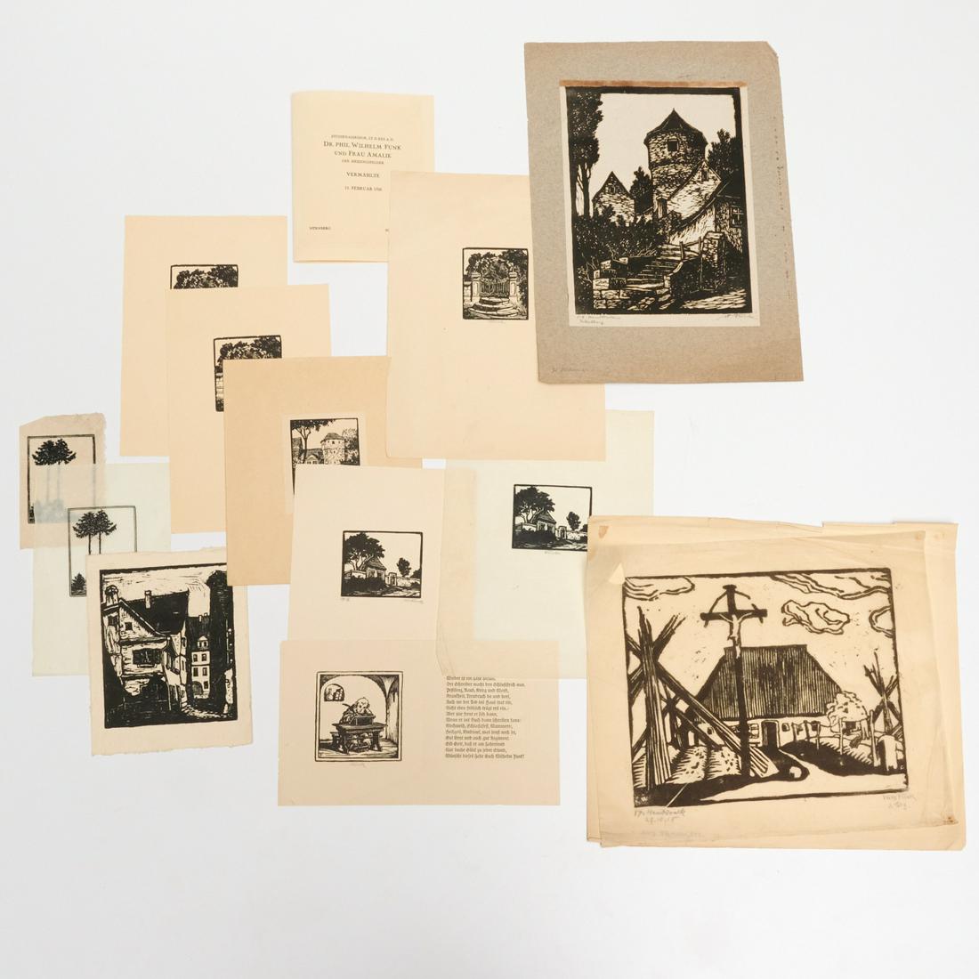 Wilhelm Funk, woodcut collection (1 of 5)