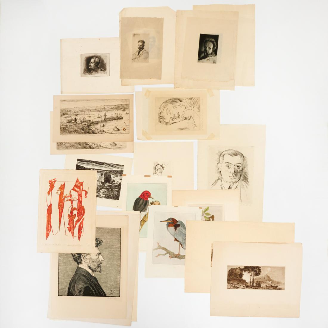 Collection of (22) etchings and engravings (1 of 5)