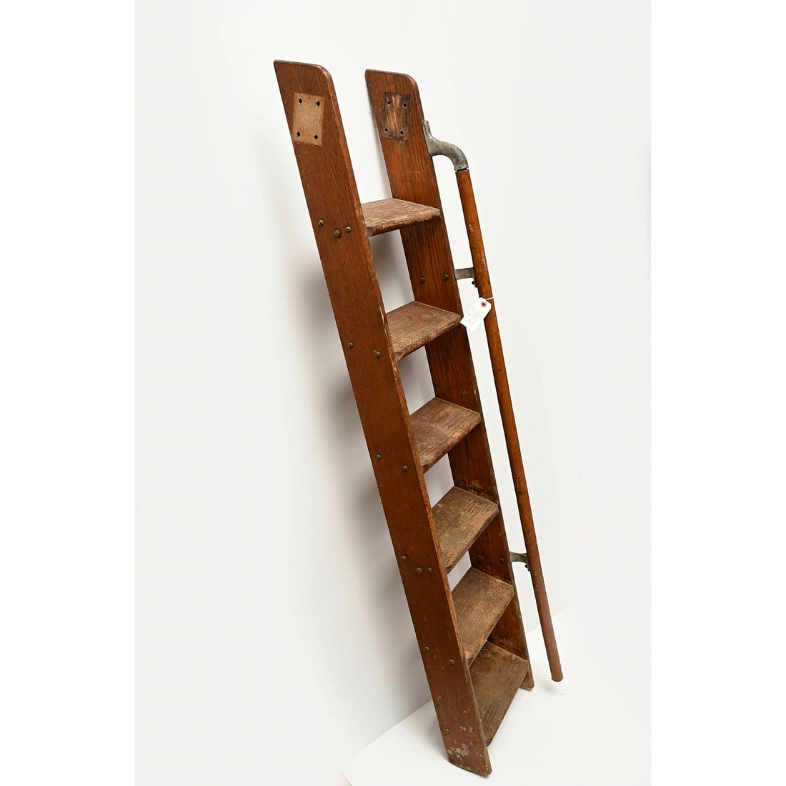 Antique rustic library ladder (1 of 4)