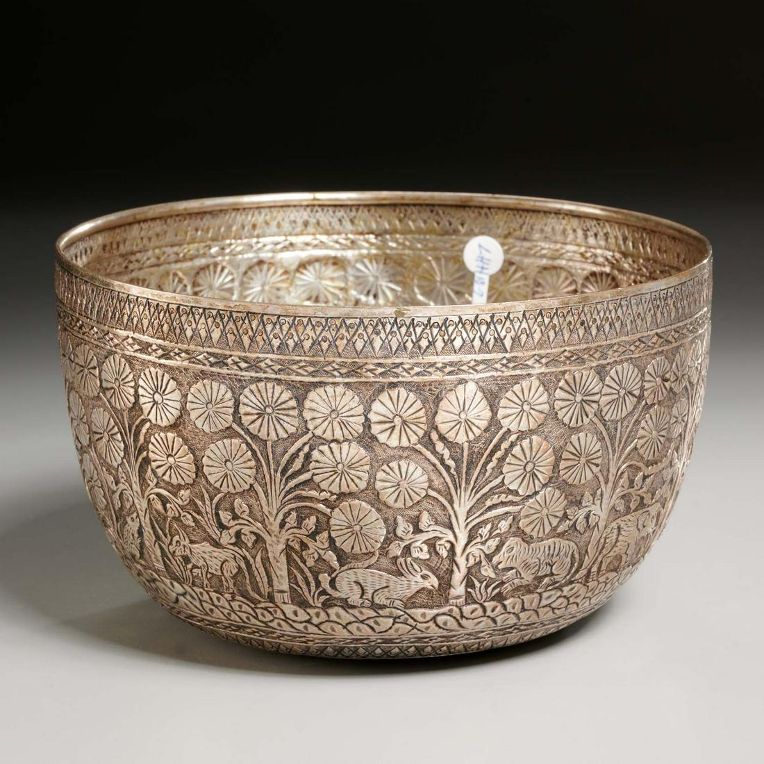 Southeast Asian silver offering bowl (1 of 4)