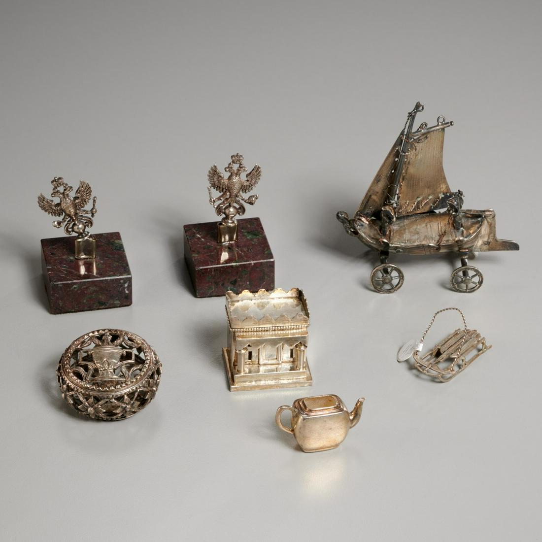 European & Russian silver novelty miniatures (1 of 6)