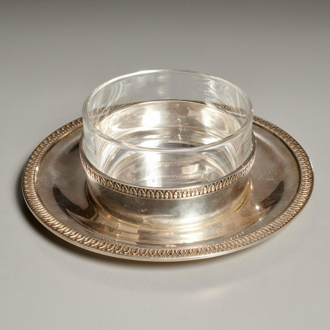 Buccellati sterling silver & glass caviar server (1 of 4)