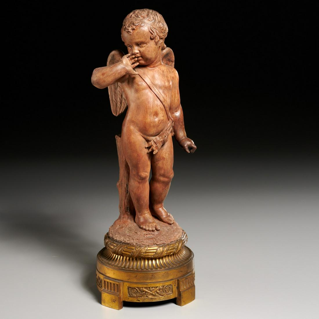 French terracotta figure of cupid (1 of 5)