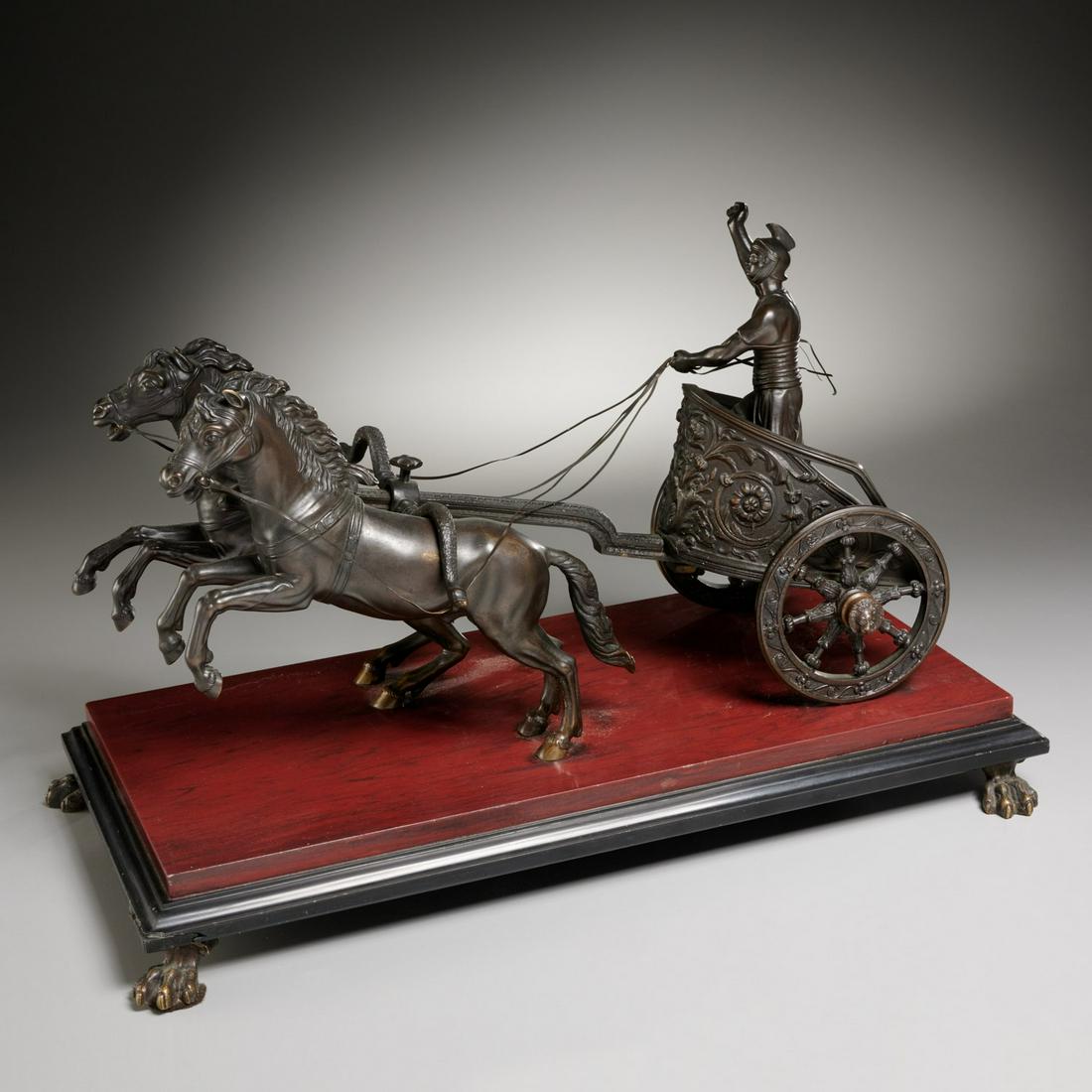 Grand Tour bronze of a Roman chariot (1 of 5)