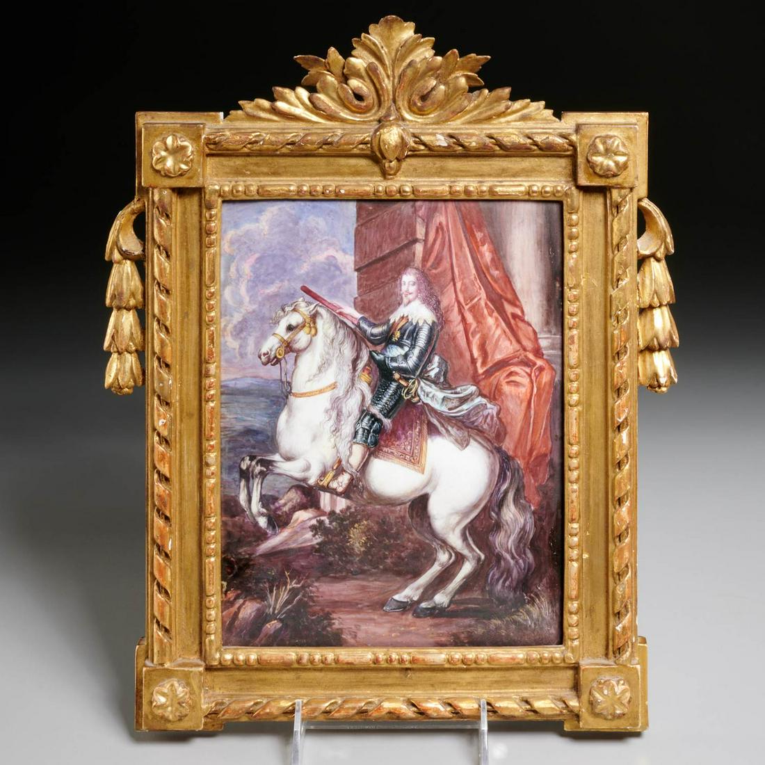 French School, enamel on copper, "Louis XIII" (1 of 5)