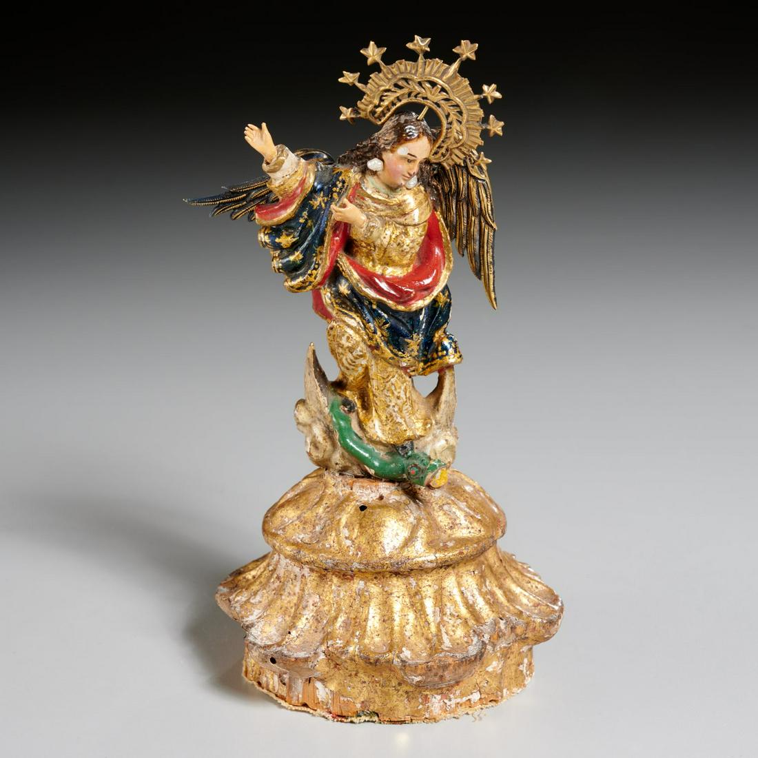 Spanish Colonial figure of the Virgin of Quito (1 of 5)