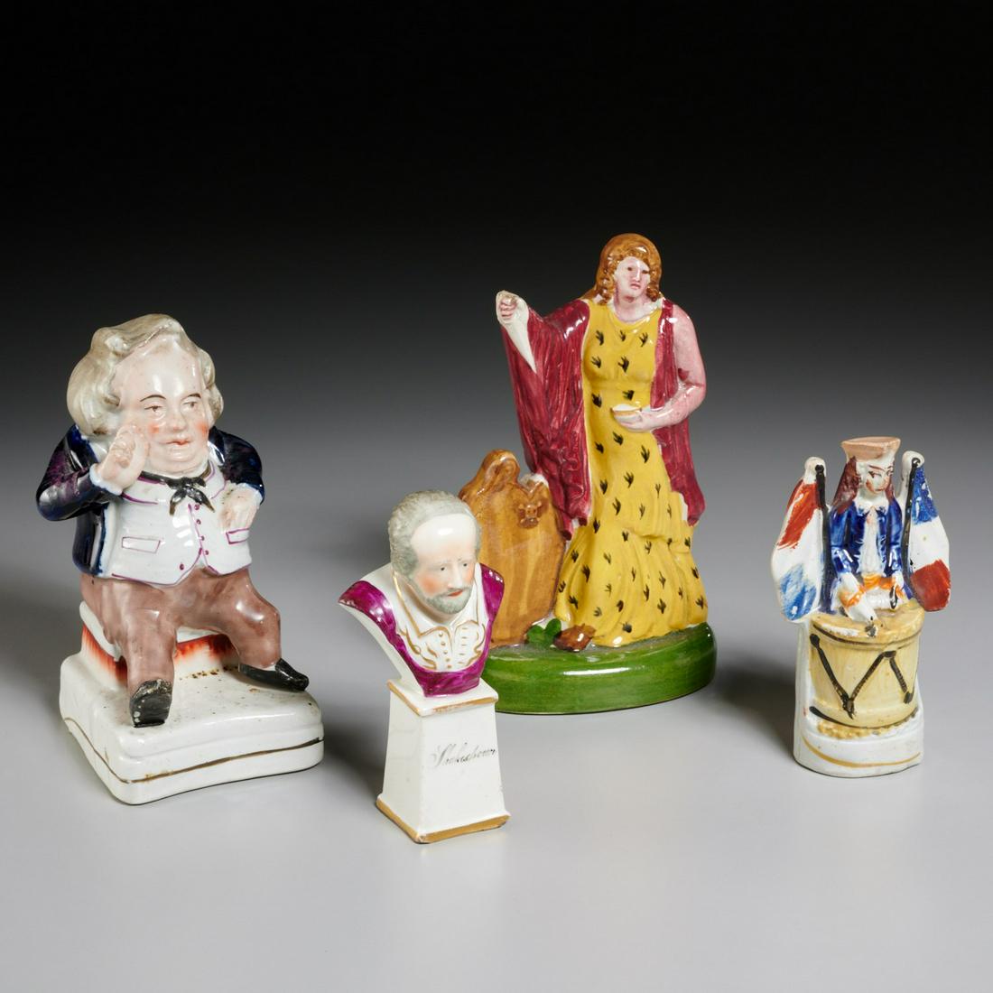 (4) English porcelain figures, incl. Staffordshire (1 of 7)