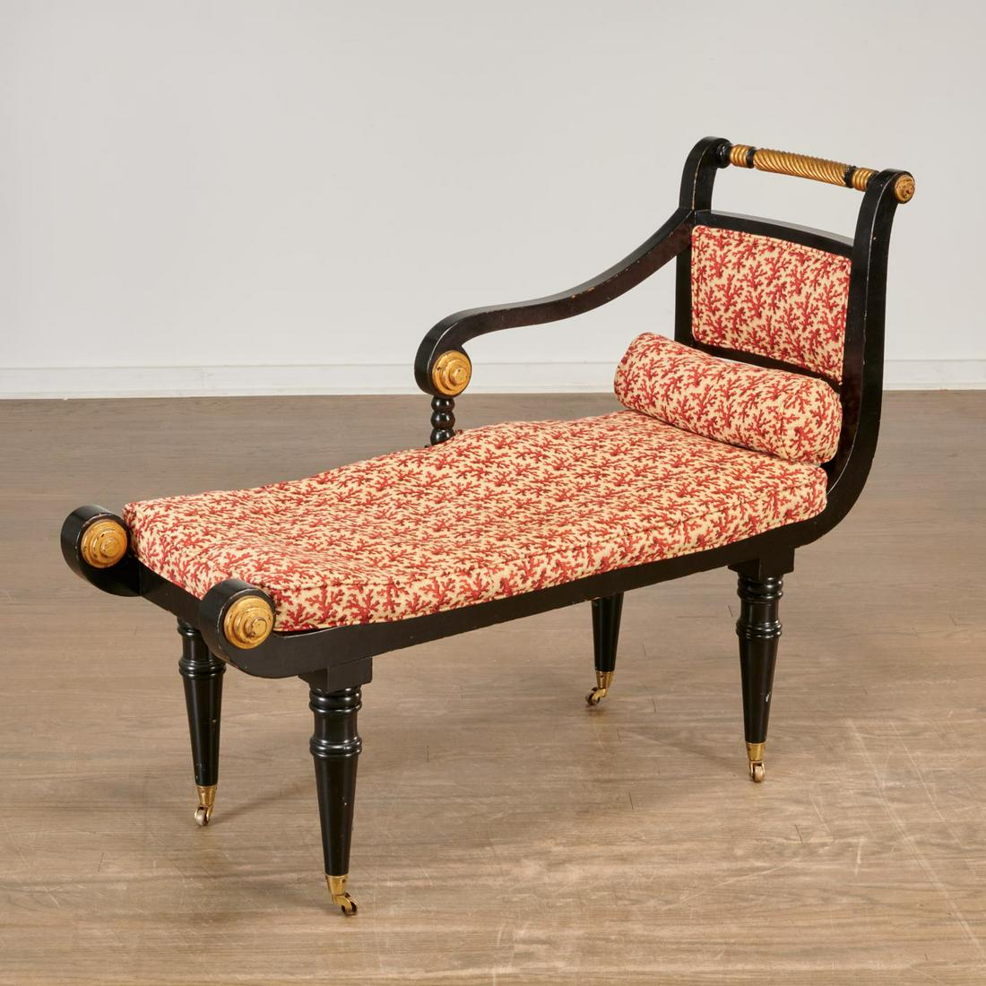 Regency style parcel gilt window bench (1 of 6)