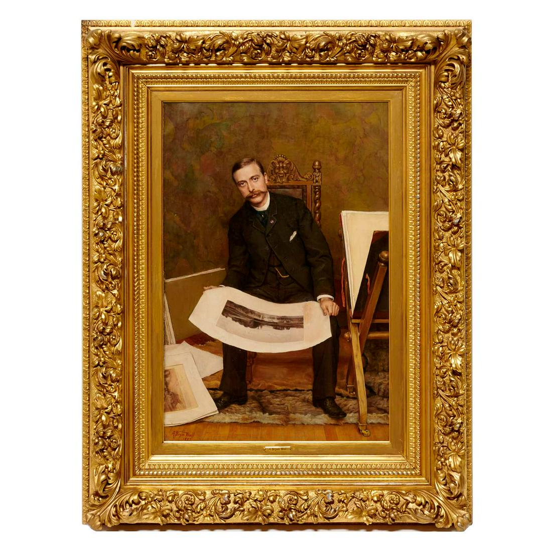 Alfred Bryan Wall, oil on canvas, c. 1887 (1 of 9)
