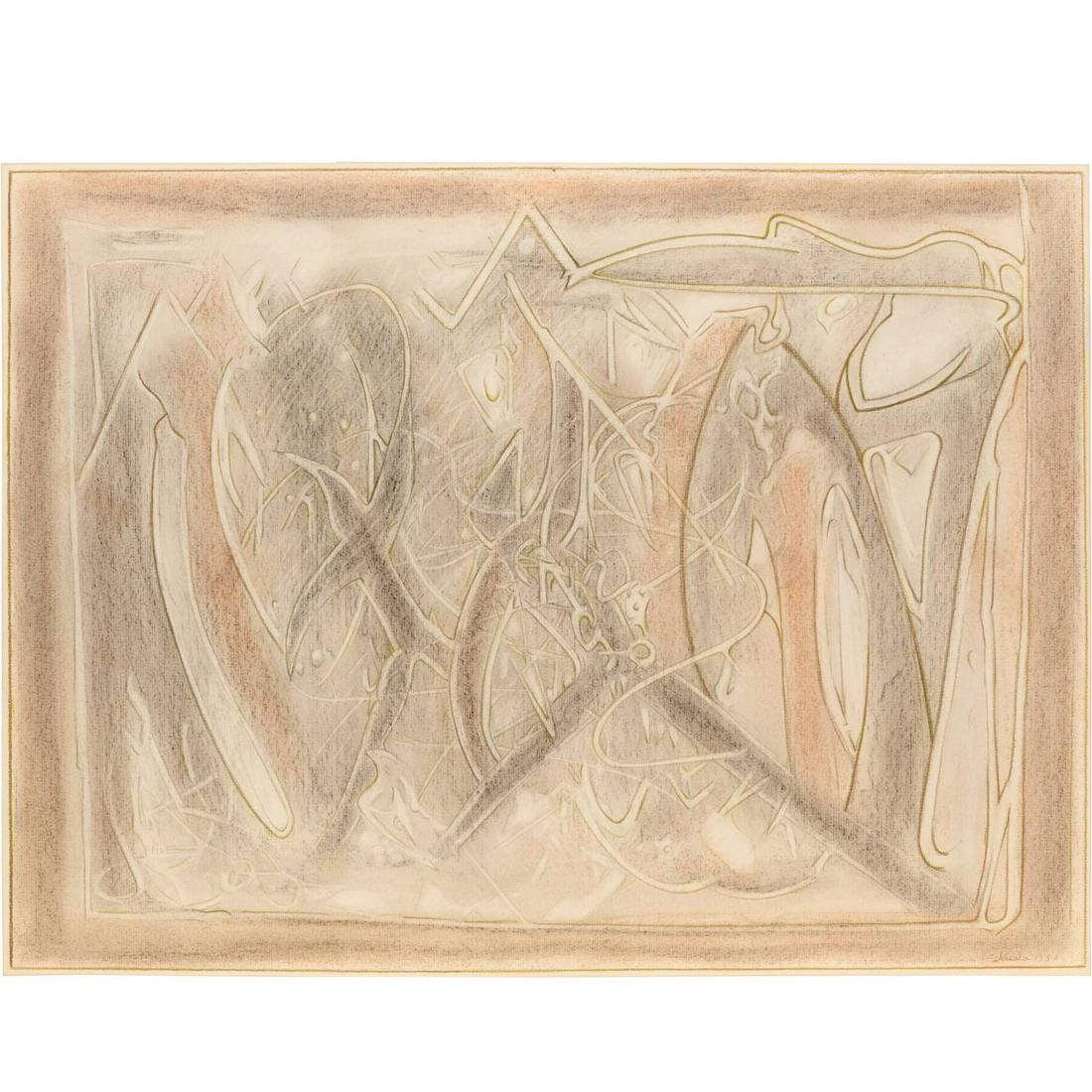 Nuala (Elsa de Brun), pastel drawing, 1950 (1 of 6)