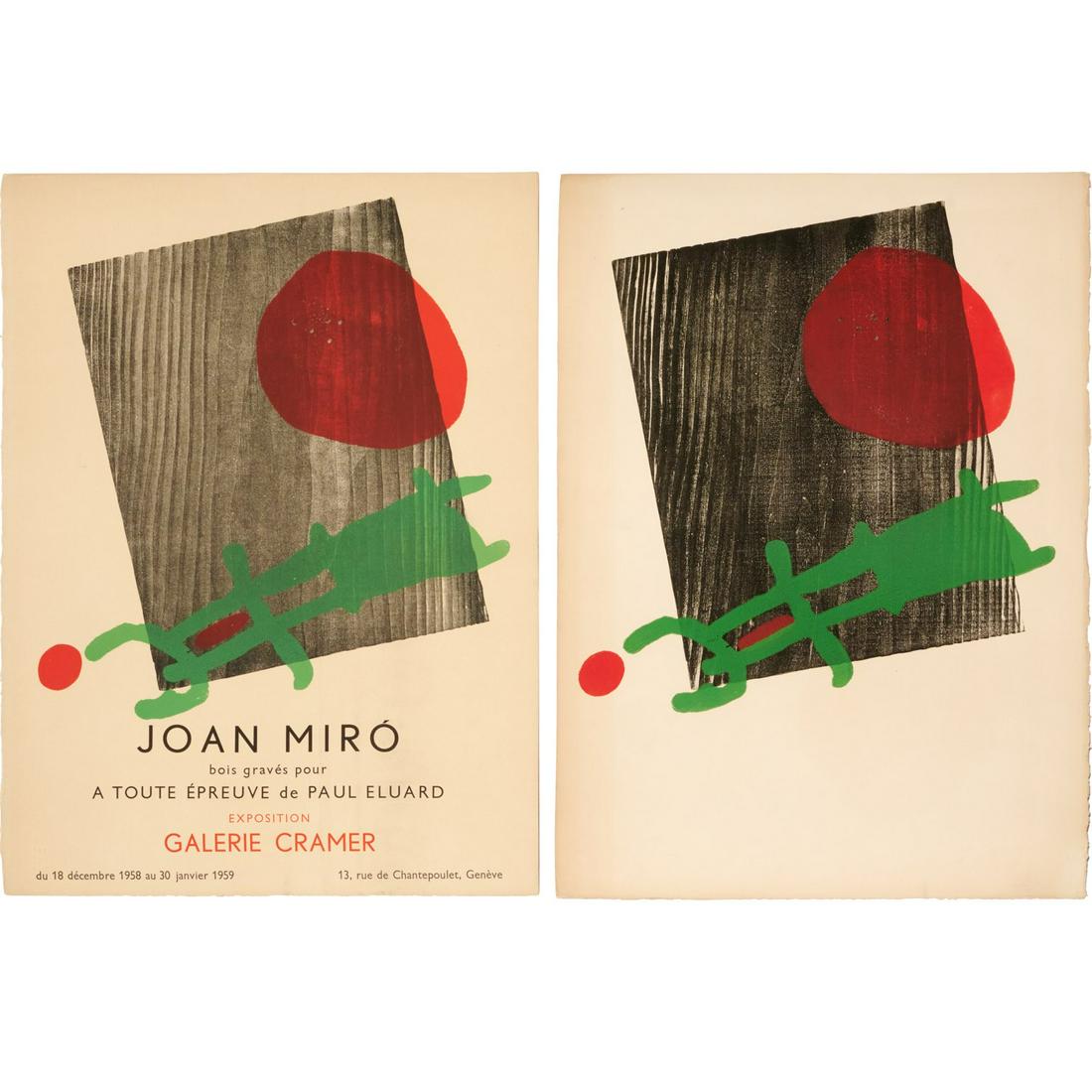 Miro, Galerie Cramer lithograph poster and print (1 of 6)