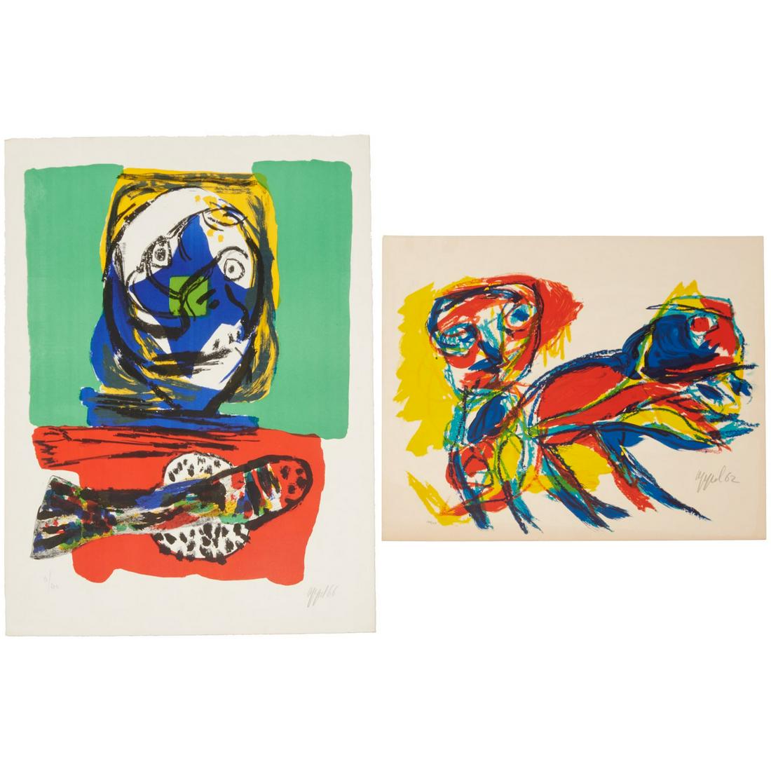 Karel Appel, two color lithographs, 1962/1966 (1 of 7)
