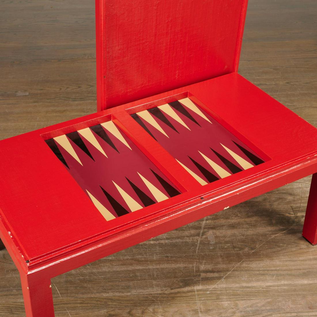 Karl Springer style backgammon coffee table (1 of 5)
