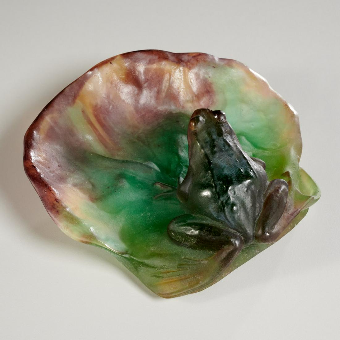 Daum, pate-de-verre frog vide poche (1 of 5)