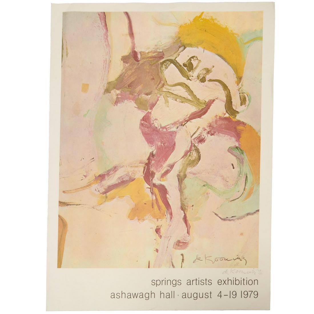 Willem de Kooning, signed exhibition poster, 1979 (1 of 5)