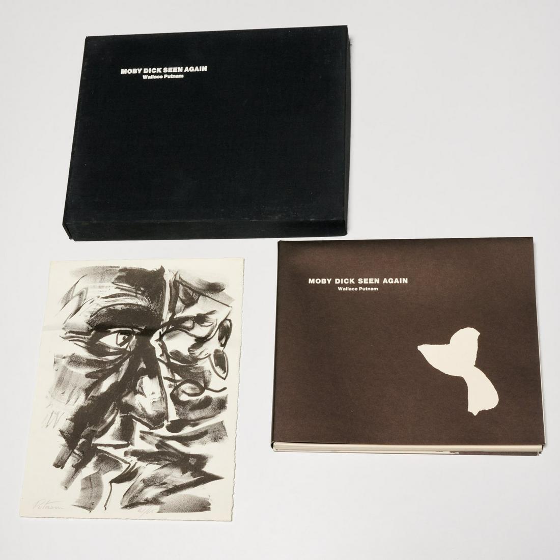 Putnam, Moby Dick Seen Again, signed ltd. ed.: Putnam, Moby Dick Seen Again, signed ltd. ed., Wallace Putnam. Moby Dick Seen Again: Diary of an Artist Reading Melville's Book. Blue Moon Press, 1975, #61/365 with a loose lithograph signed by the ar