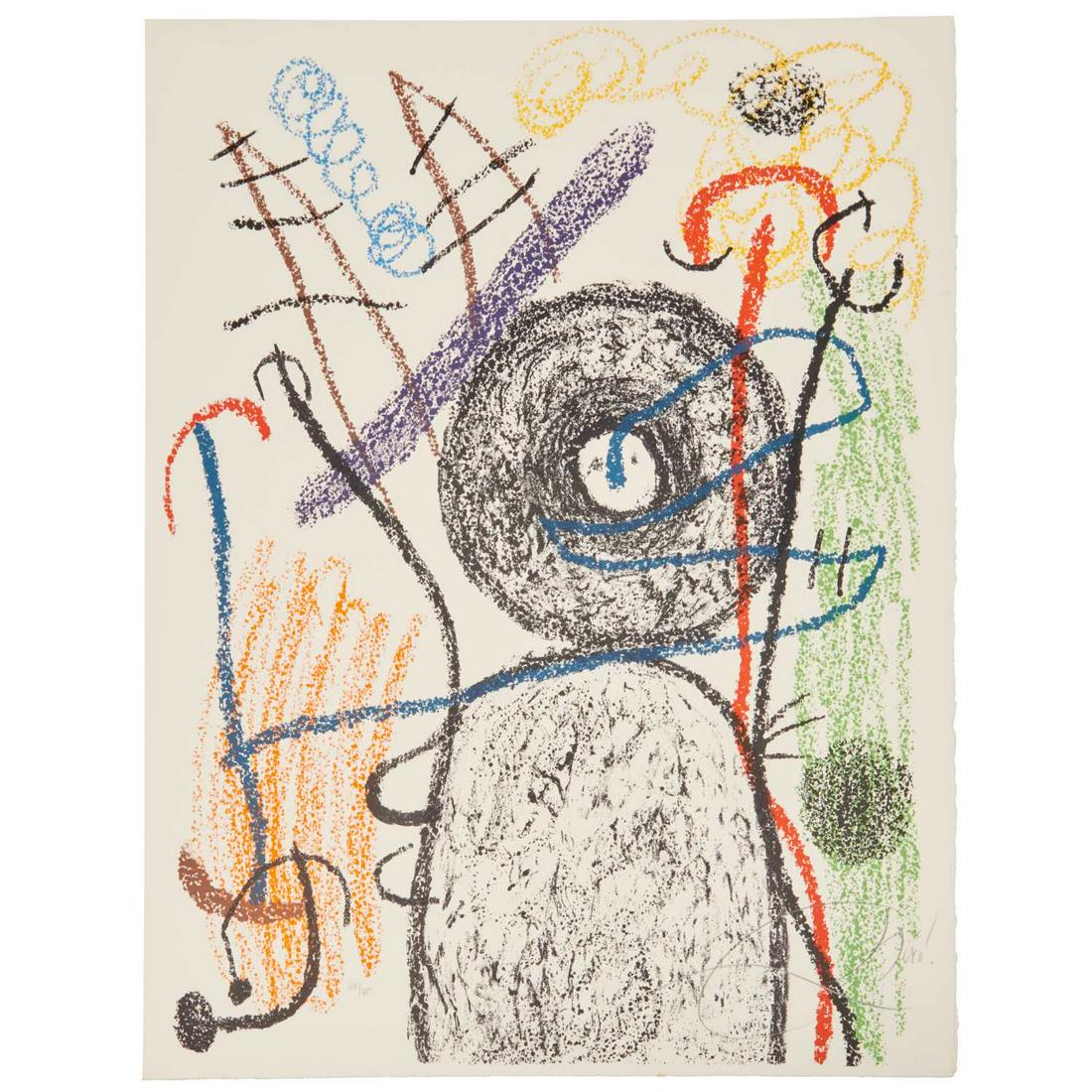 Joan Miro, color lithograph, 1978 (1 of 7)