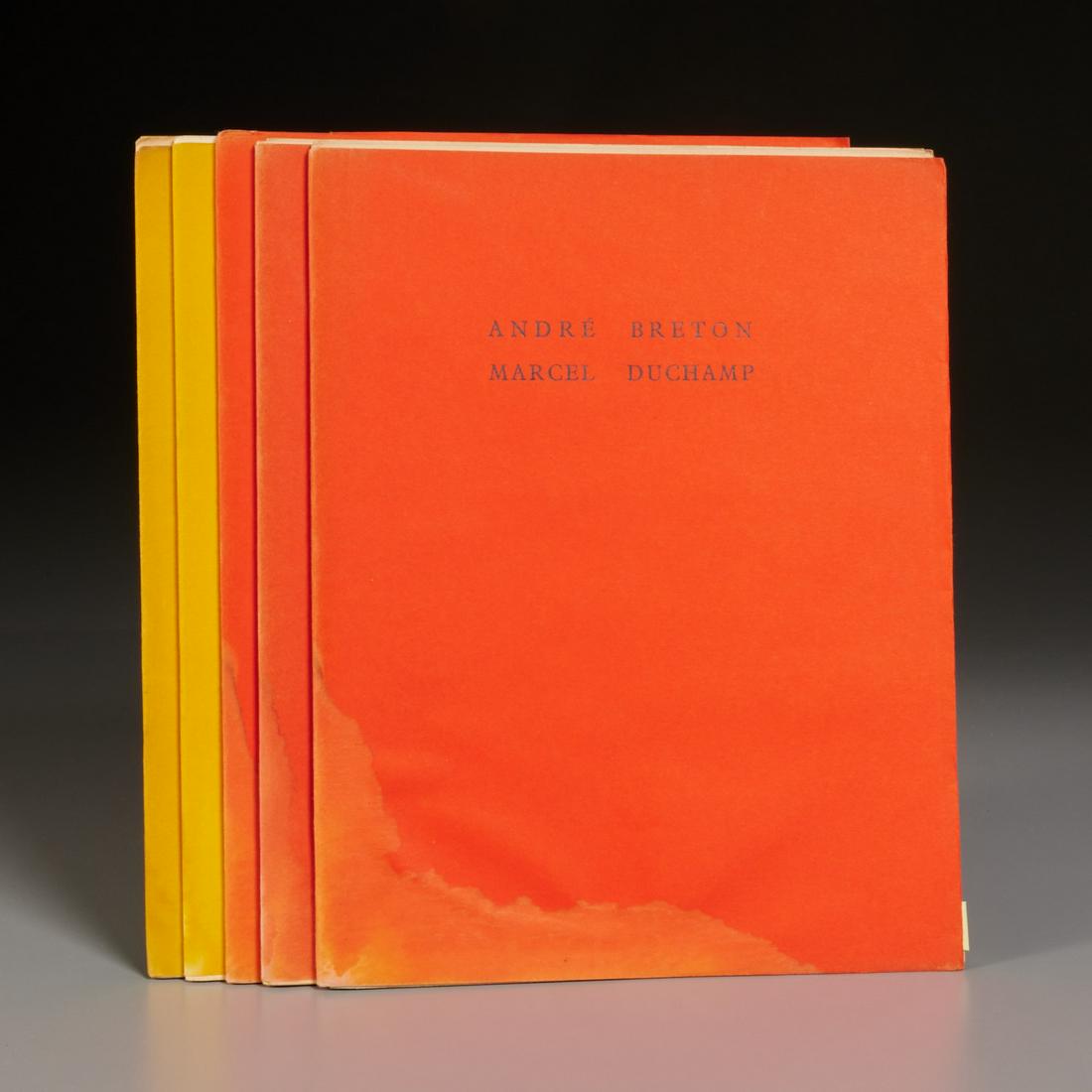 Reperes, (5) vols. incl. Marcel Duchamp: Reperes, (5) vols. incl. Marcel Duchamp, Guy Levis-Mano, G.L.M., 1936-1937, includes: #6 Andre Breton with "La bagarre d'Austerlitz", Une Fenetre by Marcel Duchamp, #8 Pierre Courthion with etching by