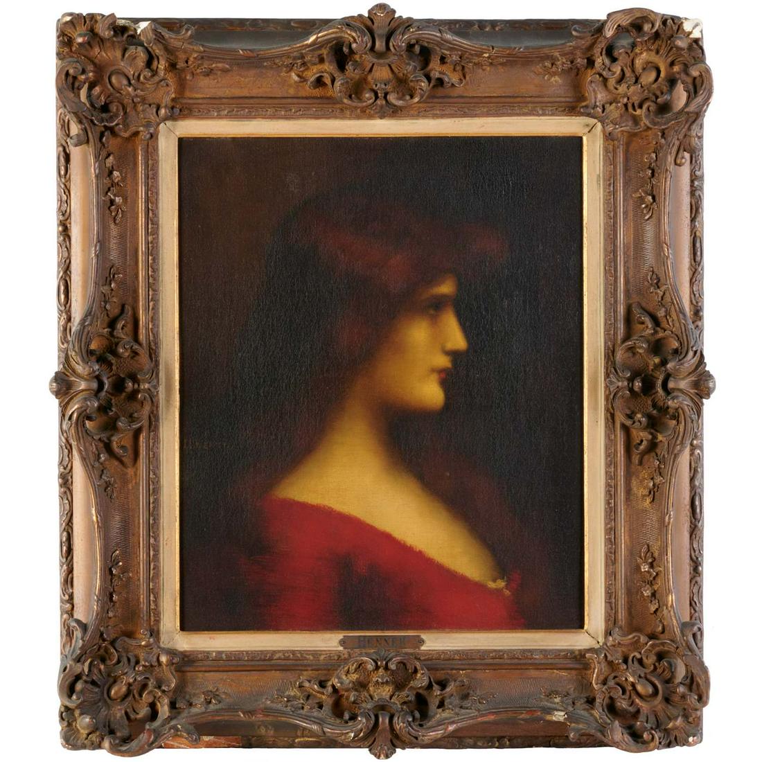 Jean-Jacques Henner (attrib), oil on canvas (1 of 6)