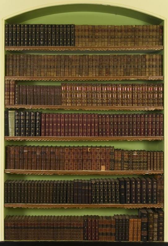 Books: partial library antiquarian leather binding: Books: partial library antiquarian leather bindings, 18th/19th Century, assorted authors and titles Provenance: The Doris Duke Charitable Foundation