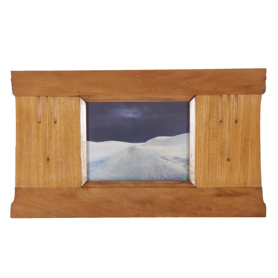 Bernard Plossu, photograph: Bernard Plossu, photograph, Bernard Plossu (Vietnamese, born 1945), "White Sands, NM", 1981, color fresson print, signed, titled and dated on verso, 7" x 9.25" (sight), 13"h x 23"w (frame) Provenance: