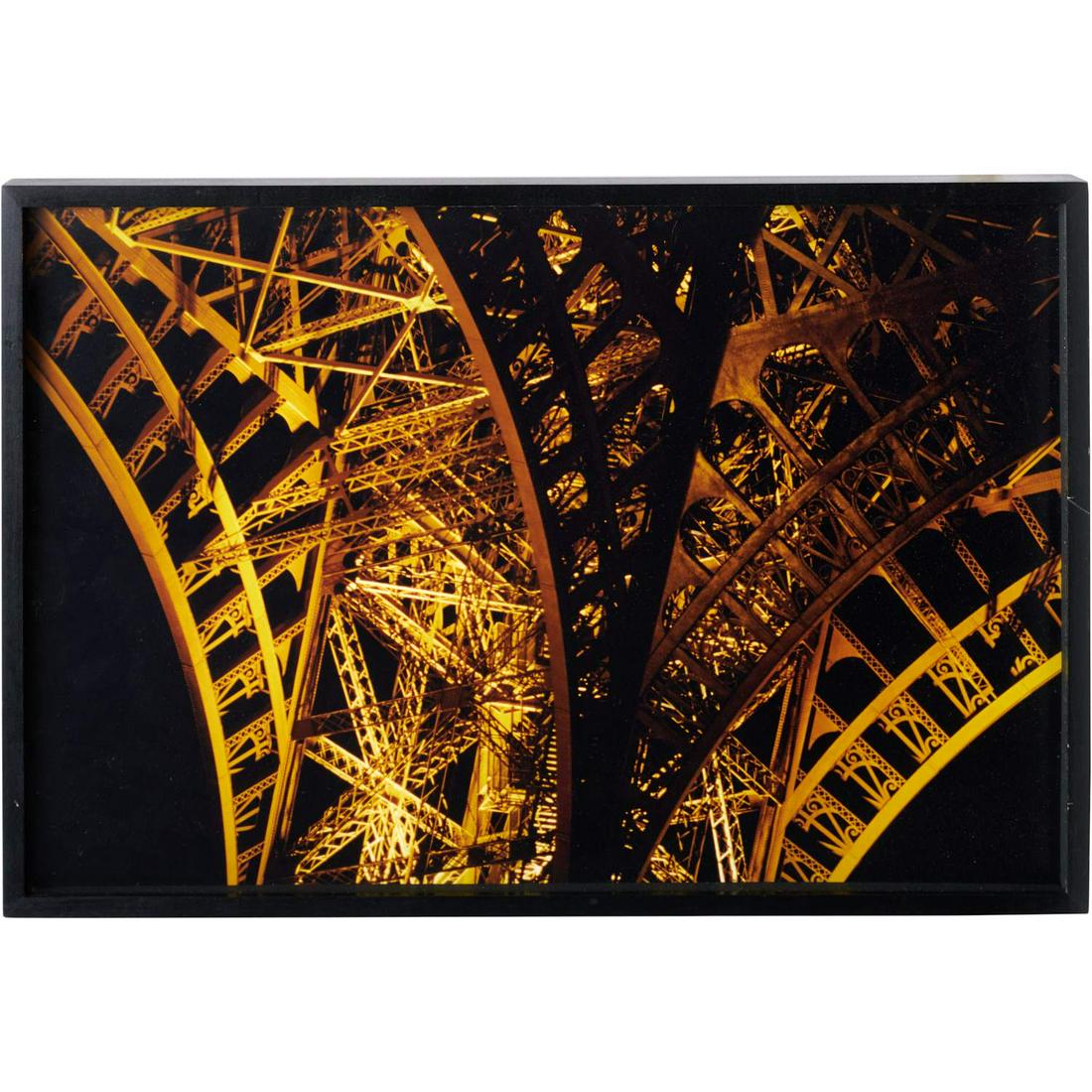 Ellen Kaplowitz, Eiffel Tower photograph: Ellen Kaplowitz, Eiffel Tower photograph, Ellen Kaplowitz (American, 20th/21st c.), "Eiffel Tower, Paris", photograph print, signed "Ellen Kaplowitz" and titled verso, 15.75"h x 23.75"w (sight), 16.75