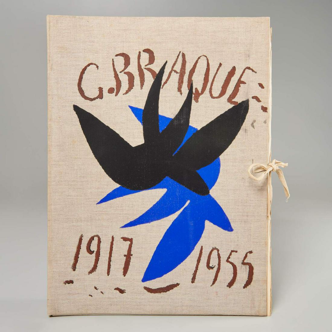 Cahiers de Georges Braque 1916-1955: Cahiers de Georges Braque 1916-1955, Maeght, 1948/1955, expanded edition comprising 94 pages covering 1917-1947 and 24 additional pages covering 1947-1955, loose folios in printed folder, in hardcover