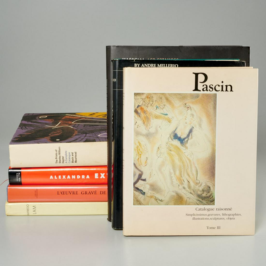 (7) Catalogues Raisonne incl. Redon, Lam, Hayter: (7) Catalogues Raisonne incl. Redon, Lam, Hayter, Hardcovers in jackets: 1) Mellerio. Odilon Redon. Da Capo, 1967; 2) Black & Moorhead. The Prints of Stanley William Hayter. Moyer Bell, 1992; 3) Wifre