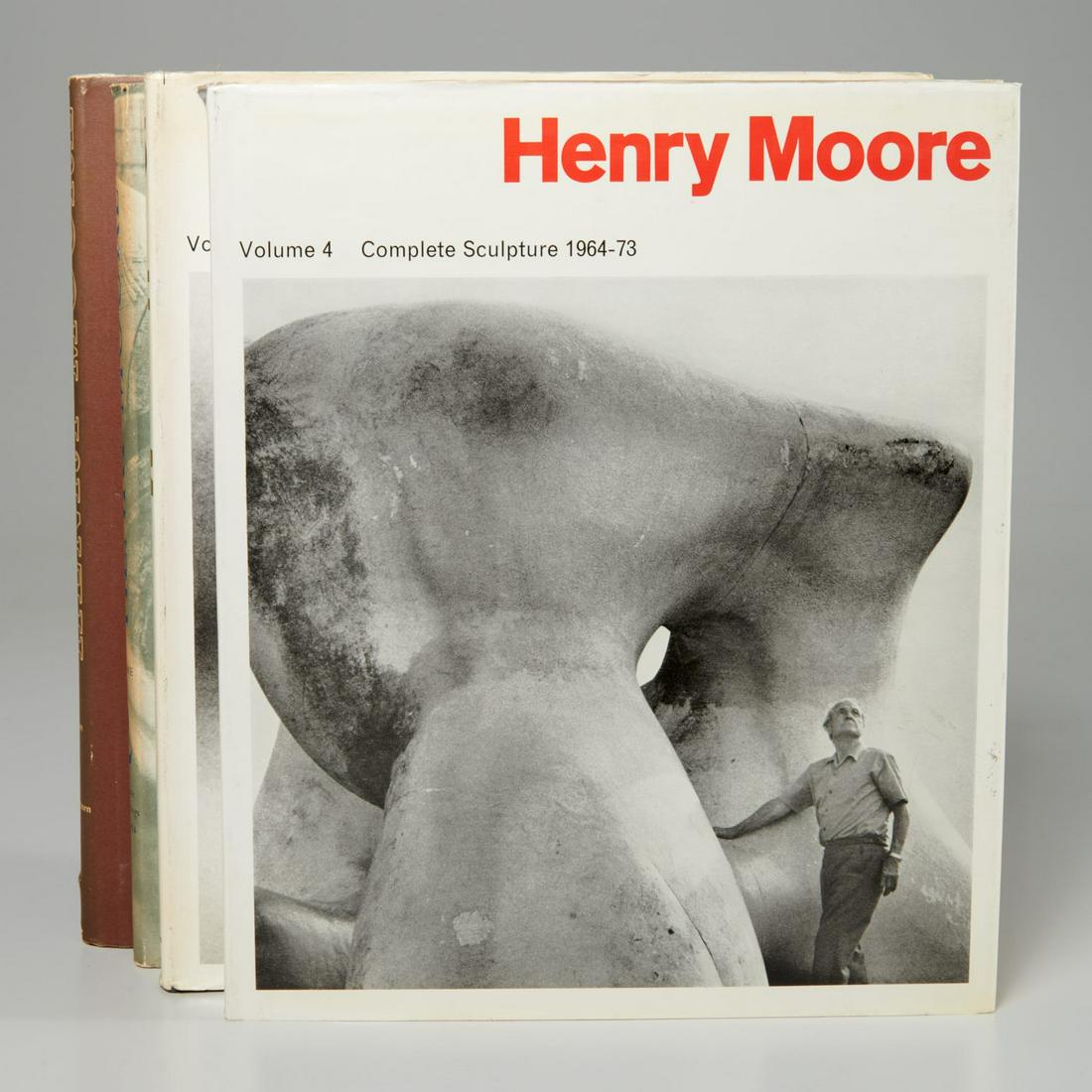 (4) Vols Henry Moore Complete Sculpture: (4) Vols Henry Moore Complete Sculpture, David Sylvester et al, Eds., Vol. 1 Sculpture and Drawings 1921-48, Wittenborn, 1968; Vol. 2 Sculpture and Drawings 1949-54, Wittenborn, 1968; Vol. 4 Complete