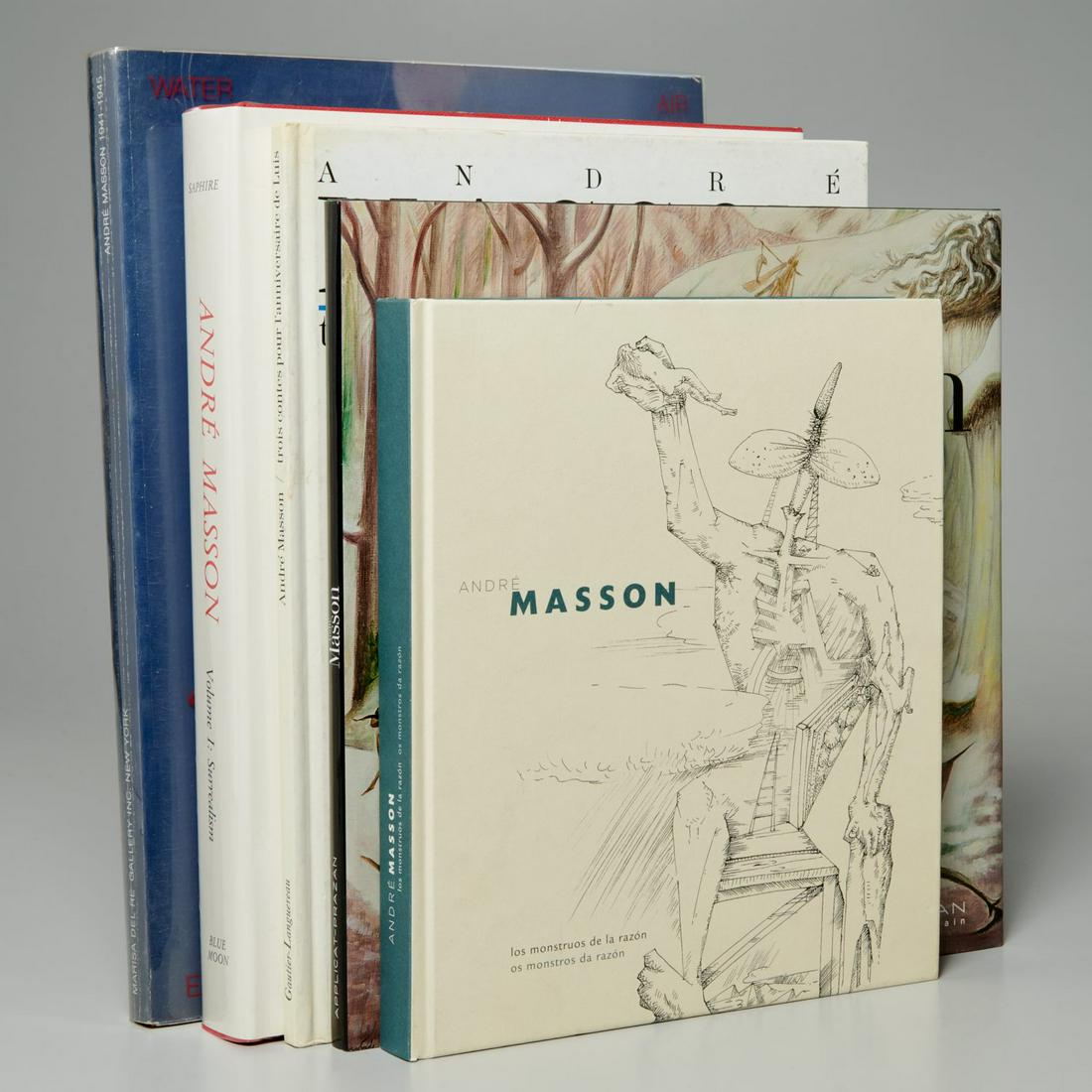 Andre Masson, (5) vols incl. Catalogue Raisonne: Andre Masson, (5) vols incl. Catalogue Raisonne, Includes: 1) Saphire. The Complete Graphic Work I: Surrealism. Blue Moon, 1990, #234/1500 English edition, in orig. shrinkwrap; 2) Andre Masson 1941-19