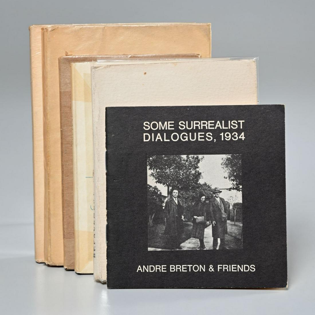 Group (6) miniature illustrated titles: Group (6) miniature illustrated titles, Includes: 1) Andre Breton and others. Some Surrealist Dialogues, 1934. Nadada Editions, 1973, photos by Man Ray; 2) Retif de la Bretone. La Duchesse ou La Femme