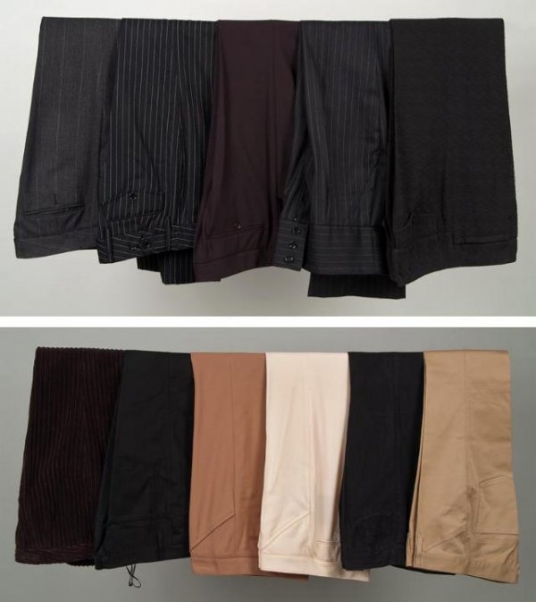 (11) pairs Dolce & Gabbana pants: (11) pairs Dolce & Gabbana pants, Circa 1990s, in various fabrics and colors, size 8/40 Provenance: The Estate of Lucia Moreira-Salles, NY