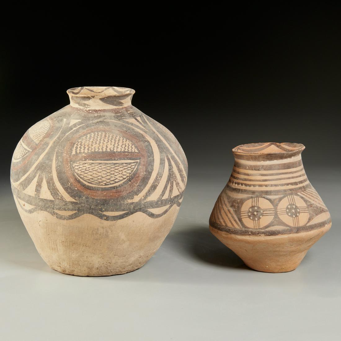(2) Chinese Neolithic pottery storage vessels (1 of 7)