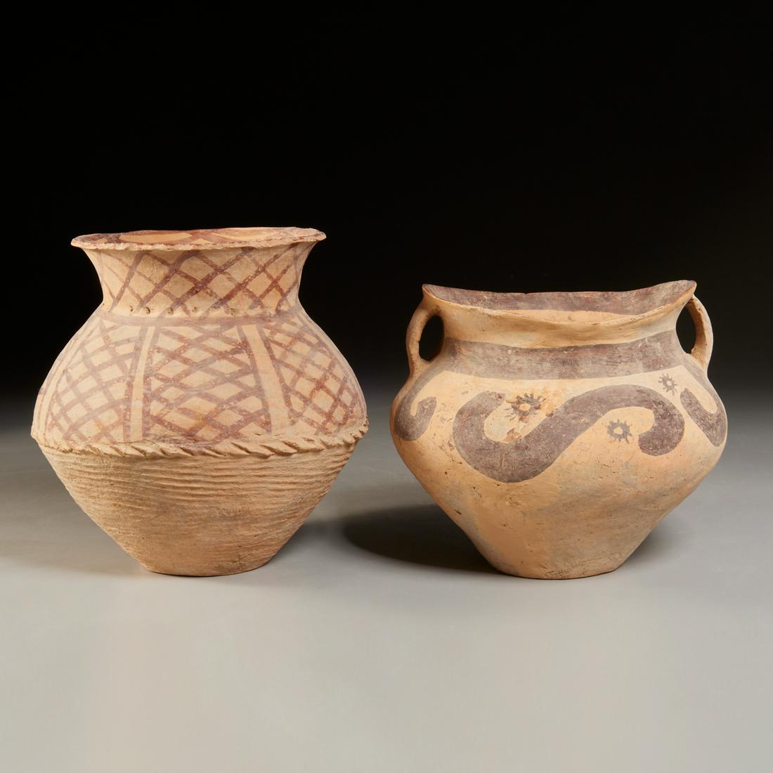(2) Chinese Neolithic pottery storage vessels (1 of 5)