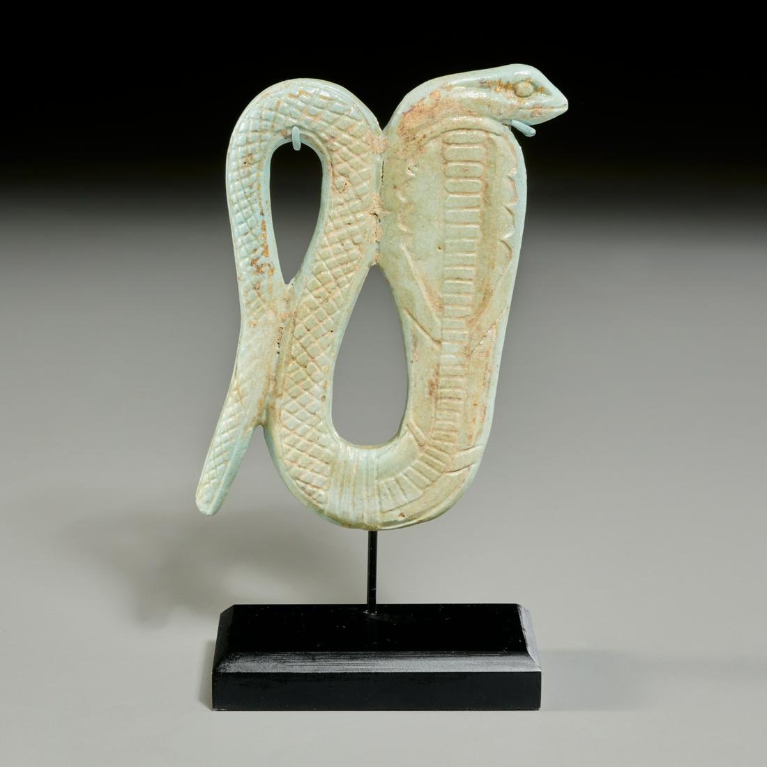 Egyptian faience Uraeus (1 of 4)