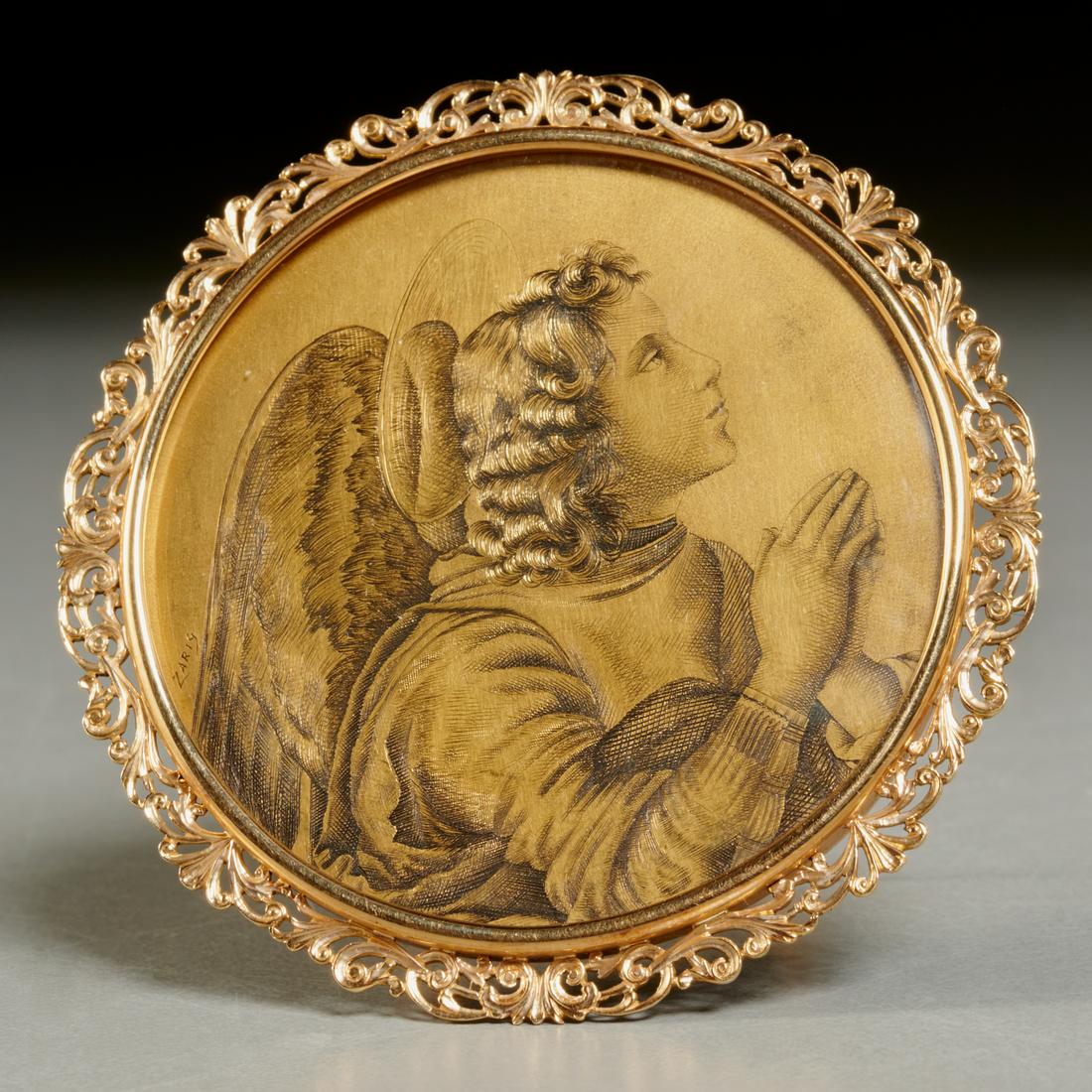 Pederzani, Milano 18k gold miniature icon (1 of 5)