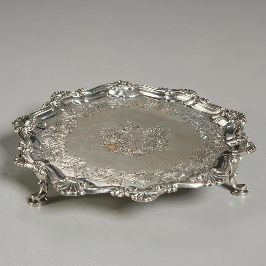 George II silver salver, James Morison (1 of 5)