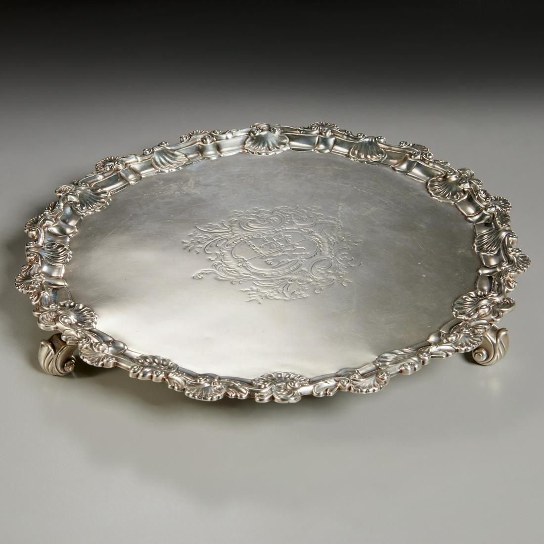 George II silver salver, Richard Rugg (1 of 7)