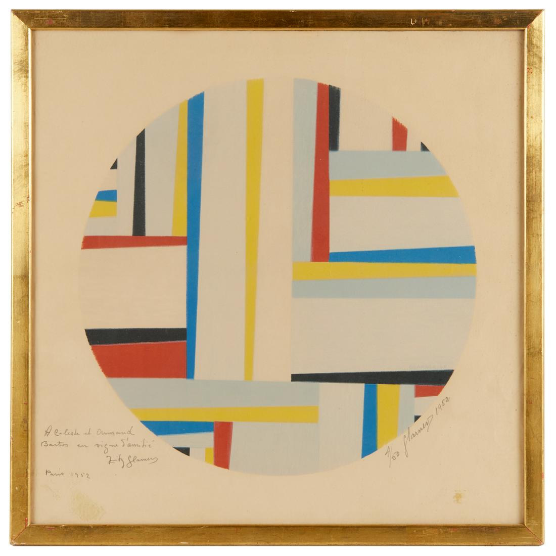 Fritz Glarner, color lithograph, c. 1949 (1 of 5)