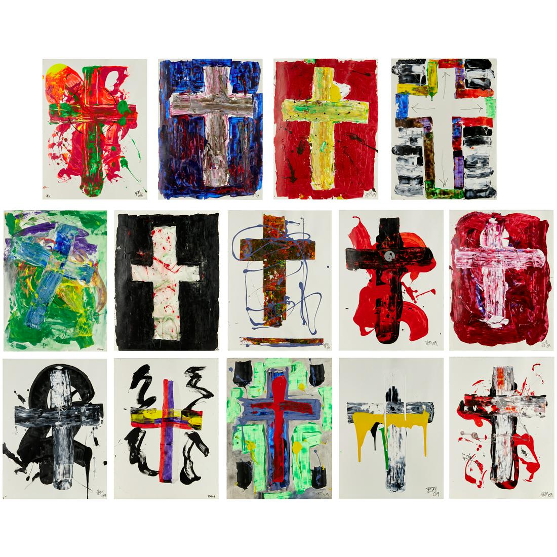 Edward Meneeley, "Stations of the Cross" paintings (1 of 6)