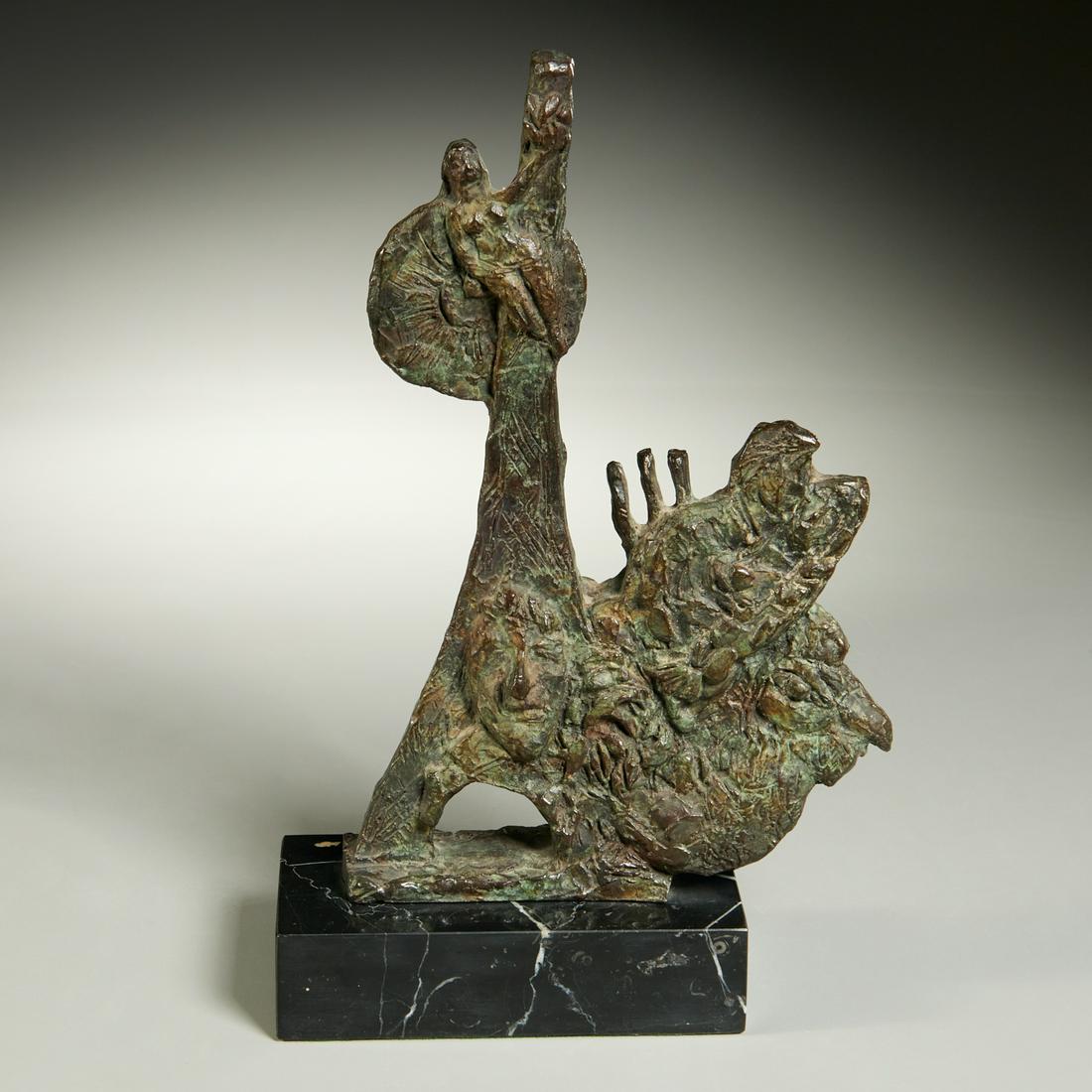 Chaim Gross, patinated bronze sculpture, 1961 (1 of 7)