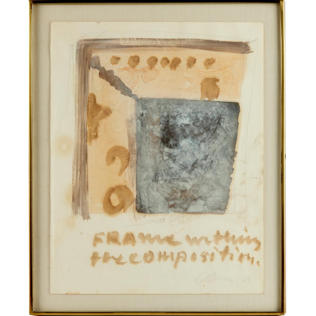 Chryssa, mixed media on paper, 1969 (1 of 6)