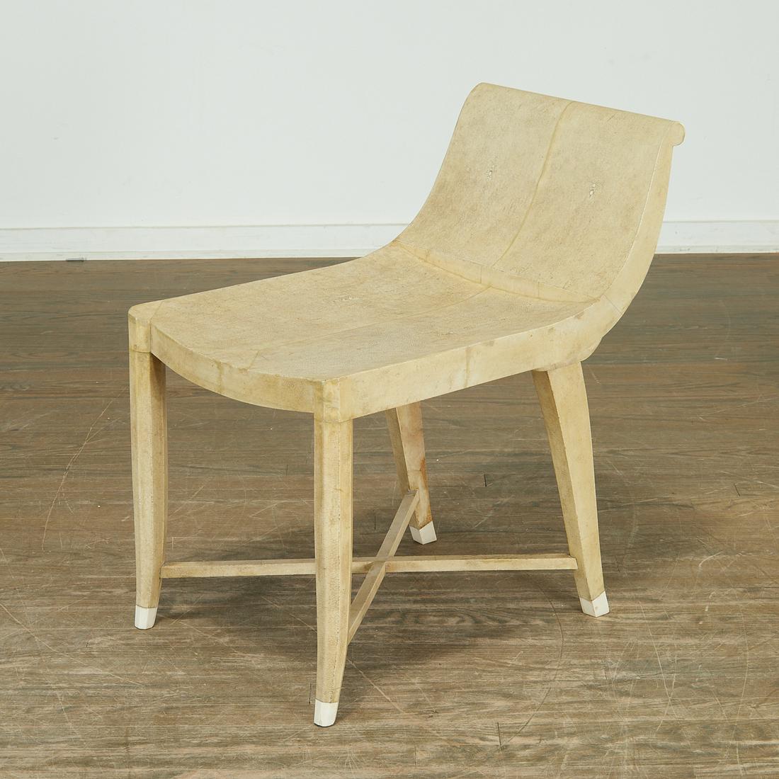 Jules Leleu, shagreen clad tabouret (1 of 7)