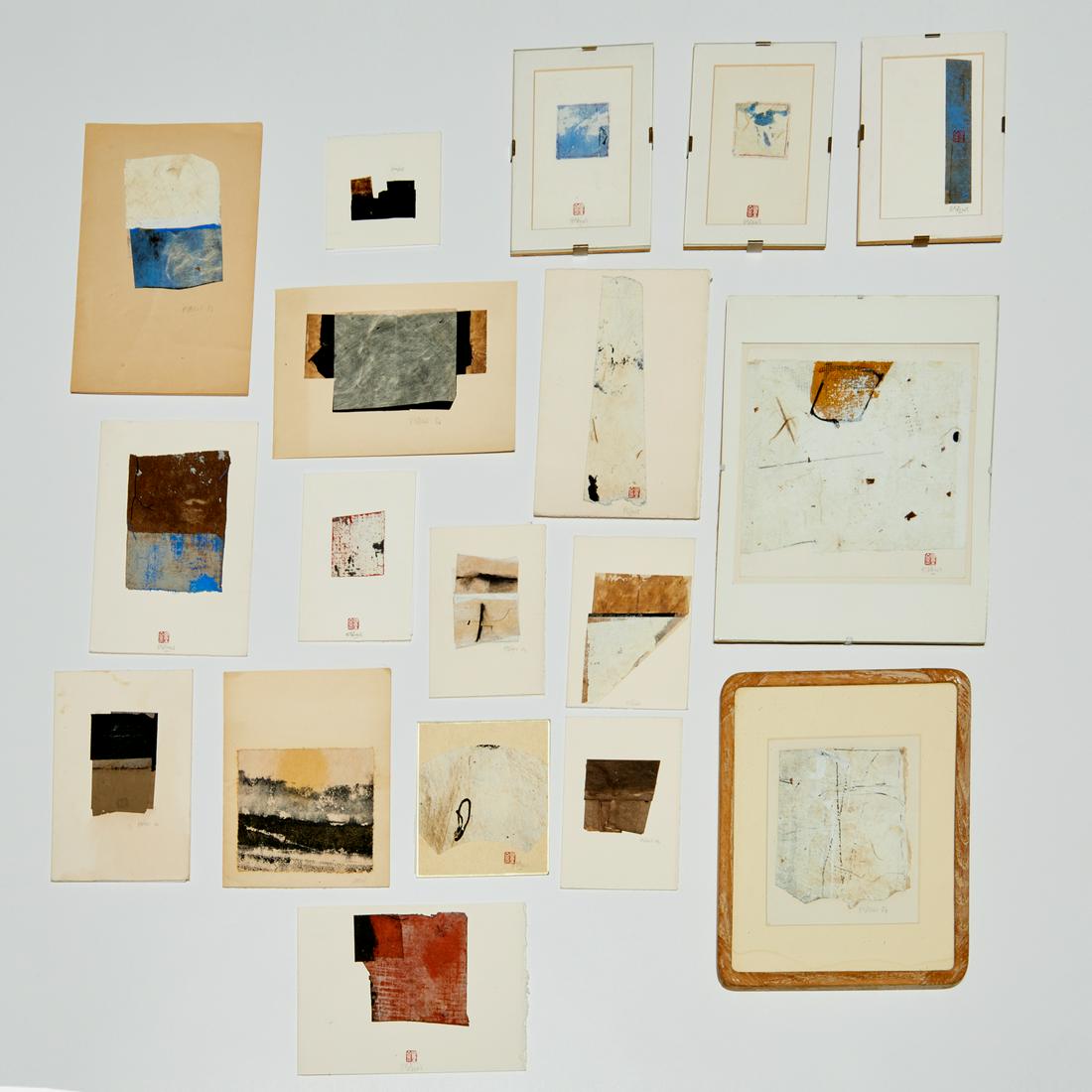 Jean Louis Espilit, (18) collage paintings (1 of 7)