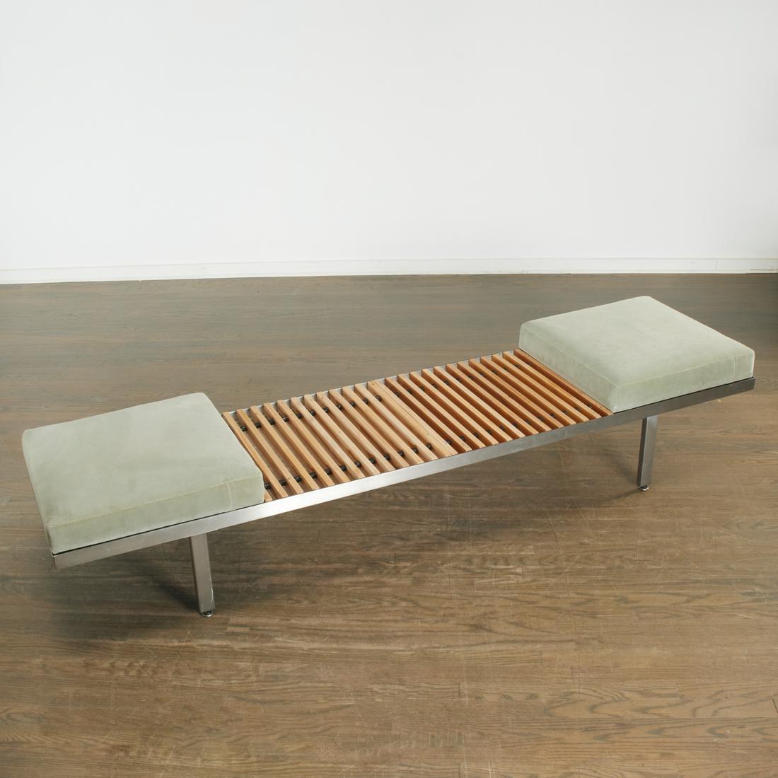 George Nelson, steel and wood "Contract Bench" (1 of 4)