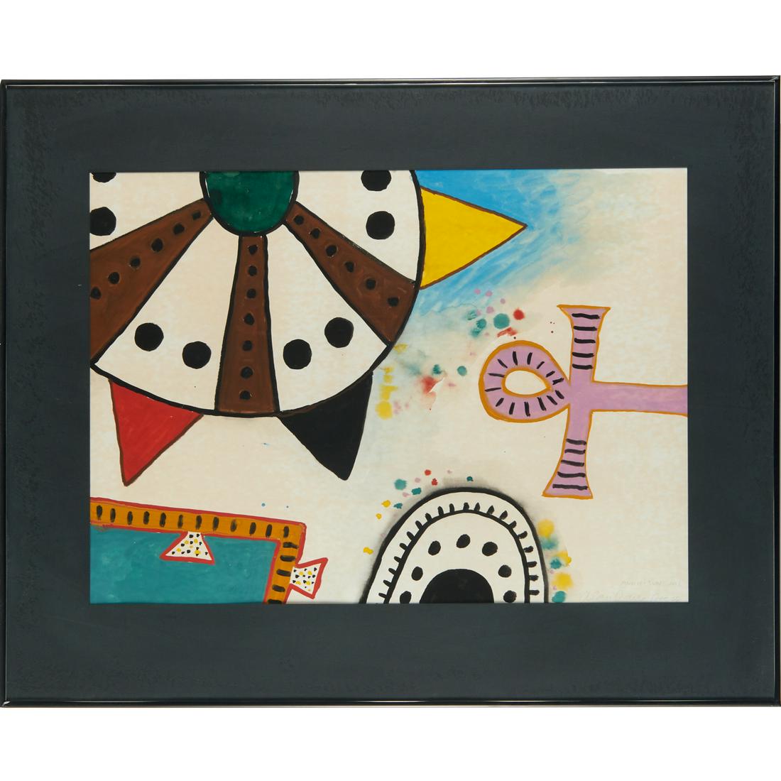 Alan Davie, gouache on paper, 1968 (1 of 8)