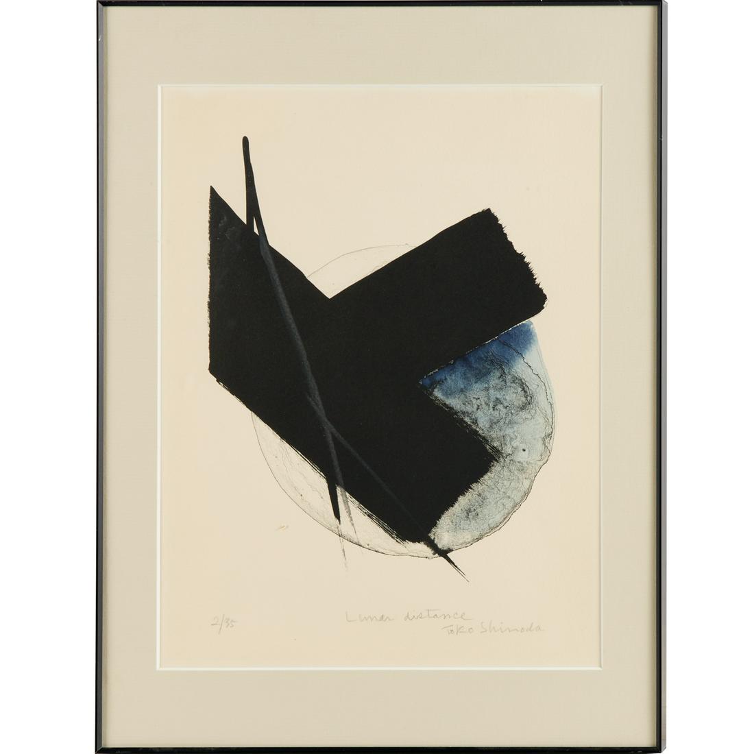 Toko Shinoda, monochrome lithograph (1 of 5)