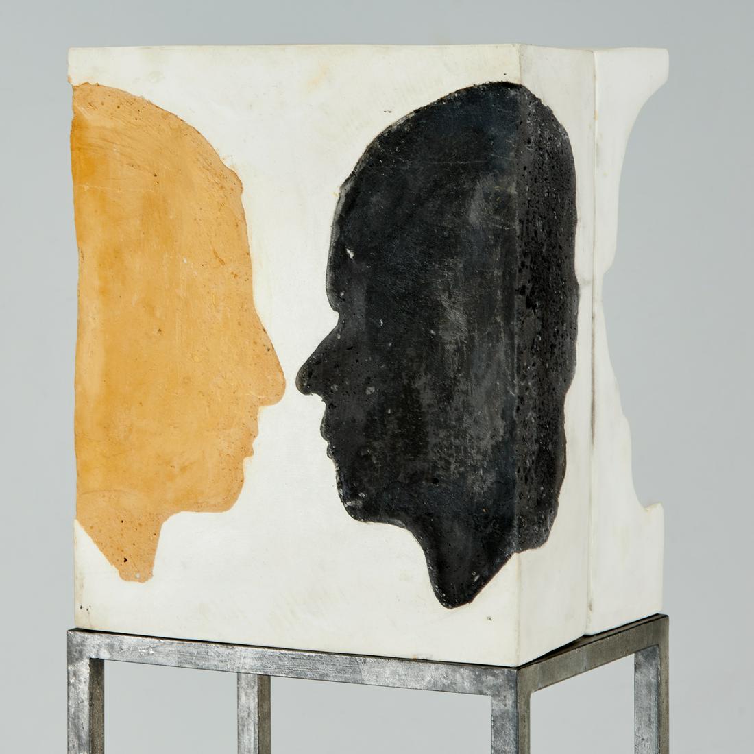 Roy Adzak, plaster and pigment sculpture, c. 1967 (1 of 8)